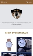 How joetigros.com looks like on a mobile device such as an iPhone.