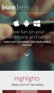 How jogatina.com looks like on a mobile device such as an iPhone.