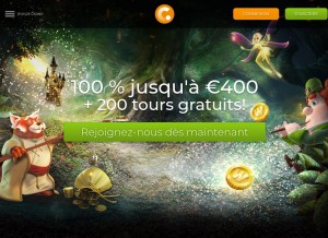 How join.casino.com looks like on a tablet such as an iPad.