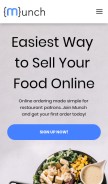 How joinmunch.com looks like on a mobile device such as an iPhone.