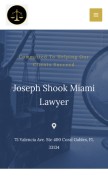 How josephshooklaw.com looks like on a mobile device such as an iPhone.