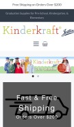 How jostenskinderkraft.com looks like on a mobile device such as an iPhone.