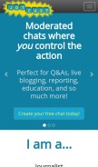How jotcast.com looks like on a mobile device such as an iPhone.