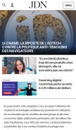 How journaldunet.com looks like on a mobile device such as an iPhone.
