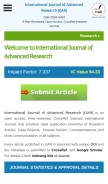 How journalijar.com looks like on a mobile device such as an iPhone.