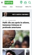 How journalmetro.com looks like on a mobile device such as an iPhone.