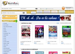 How journaux.fr looks like on a tablet such as an iPad.
