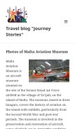 How journey-stories.com looks like on a mobile device such as an iPhone.