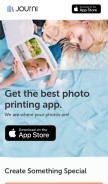 How journiapp.com looks like on a mobile device such as an iPhone.