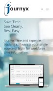 How journyx.com looks like on a mobile device such as an iPhone.