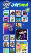 How joy.land looks like on a mobile device such as an iPhone.