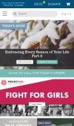 How joycemeyer.org looks like on a mobile device such as an iPhone.