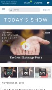 How joycemeyermedia.com looks like on a mobile device such as an iPhone.