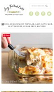 How joyfilledeats.com looks like on a mobile device such as an iPhone.