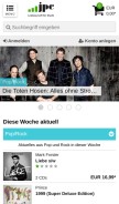 How jpc.de looks like on a mobile device such as an iPhone.