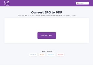 How jpgtopdfconverter.org looks like on a tablet such as an iPad.