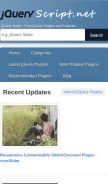 How jqueryscript.net looks like on a mobile device such as an iPhone.