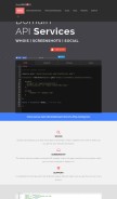 How jsonwhois.com looks like on a mobile device such as an iPhone.