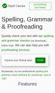 How jspell.com looks like on a mobile device such as an iPhone.