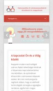 How jss.hu looks like on a mobile device such as an iPhone.