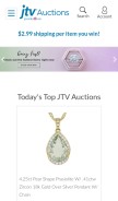 How jtvauctions.com looks like on a mobile device such as an iPhone.