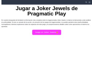 How jugarjokerjewels.ar looks like on a tablet such as an iPad.