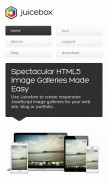How juicebox.net looks like on a mobile device such as an iPhone.