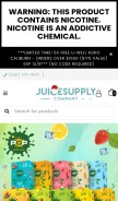 How juicesupplycalifornia.com looks like on a mobile device such as an iPhone.