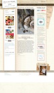 How juliausher.com looks like on a mobile device such as an iPhone.