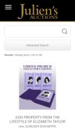 How julienslive.com looks like on a mobile device such as an iPhone.