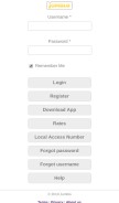 How jumblo.com looks like on a mobile device such as an iPhone.