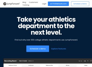 How jumpforward.com looks like on a tablet such as an iPad.