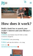 How juniorlibraryguild.com looks like on a mobile device such as an iPhone.