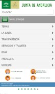 How juntadeandalucia.es looks like on a mobile device such as an iPhone.