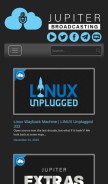How jupiterbroadcasting.com looks like on a mobile device such as an iPhone.