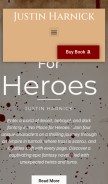 How justinharnick.com looks like on a mobile device such as an iPhone.