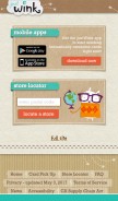 How justwink.com looks like on a mobile device such as an iPhone.