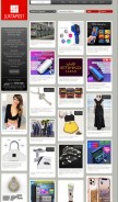 How juxtapost.com looks like on a mobile device such as an iPhone.