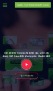 How jweb.vn looks like on a mobile device such as an iPhone.