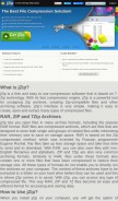 How jzip.com looks like on a mobile device such as an iPhone.
