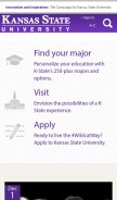 How k-state.edu looks like on a mobile device such as an iPhone.