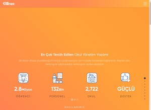 How k12net.com looks like on a tablet such as an iPad.