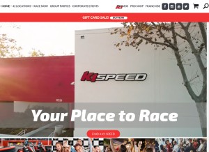 How k1speed.com looks like on a tablet such as an iPad.