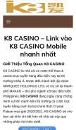 How k8bets.net looks like on a mobile device such as an iPhone.