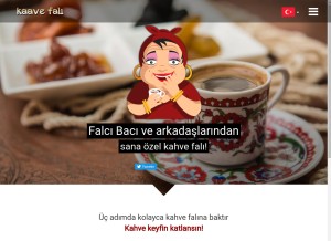 How kaavefali.com looks like on a tablet such as an iPad.