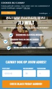 How kabelfoon.nl looks like on a mobile device such as an iPhone.