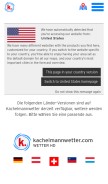 How kachelmannwetter.com looks like on a mobile device such as an iPhone.