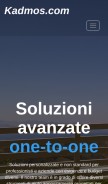 How kadmos.com looks like on a mobile device such as an iPhone.