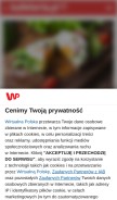 How kafeteria.pl looks like on a mobile device such as an iPhone.