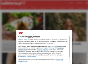 How kafeteria.pl looks like on a tablet such as an iPad.